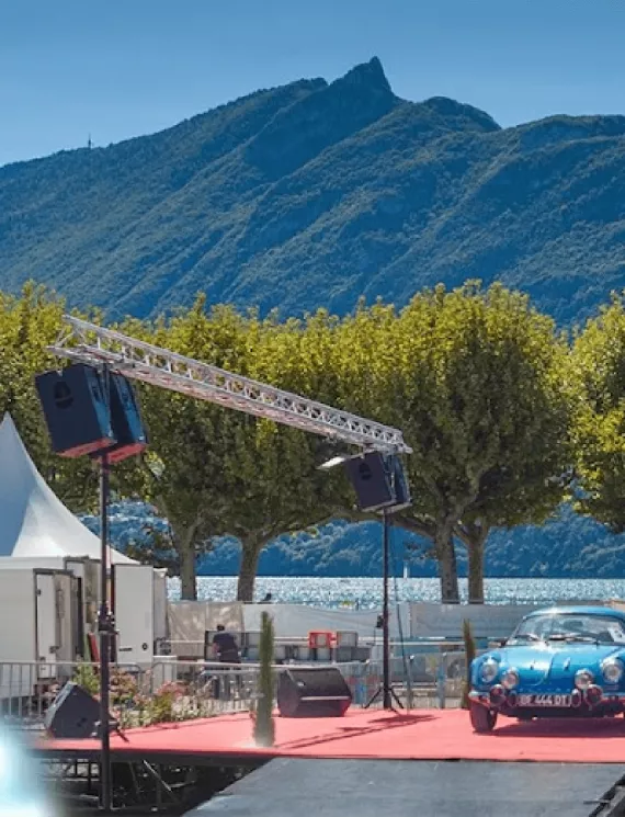 Photo durant le festival Aix auto legend à Aix les Bains.